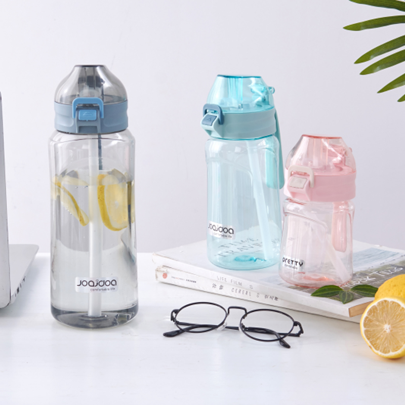 Outdoor Double Drinking Leak-Proof Plastic Water Bottle